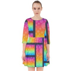 Background Colorful Abstract Smock Dress