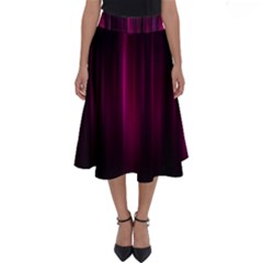 Theater Cinema Curtain Stripes Perfect Length Midi Skirt