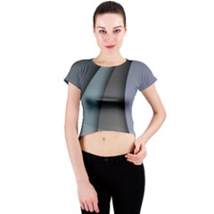 Abstract Background Abstraction Crew Neck Crop Top by Nexatart