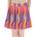 Abstract Background Colorful Pattern Pleated Mini Skirt View1