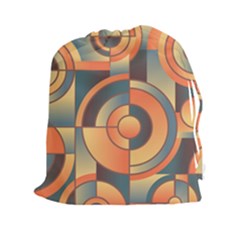 Background Abstract Orange Blue Drawstring Pouches (xxl) by Nexatart