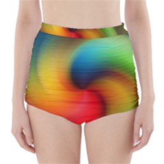 Abstract Spiral Art Creativity High-waisted Bikini Bottoms by Nexatart