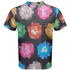 Background Colorful Abstract Men s Cotton Tee
