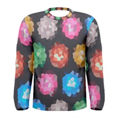 Background Colorful Abstract Men s Long Sleeve Tee