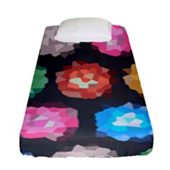 Background Colorful Abstract Fitted Sheet (single Size) by Nexatart