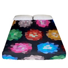 Background Colorful Abstract Fitted Sheet (California King Size)