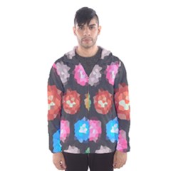 Background Colorful Abstract Hooded Windbreaker (Men)