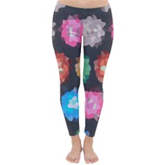 Background Colorful Abstract Classic Winter Leggings