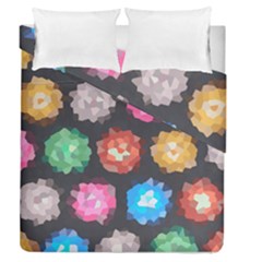 Background Colorful Abstract Duvet Cover Double Side (Queen Size)