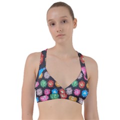 Background Colorful Abstract Sweetheart Sports Bra