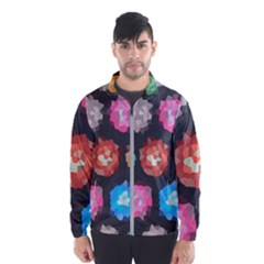Background Colorful Abstract Windbreaker (Men)