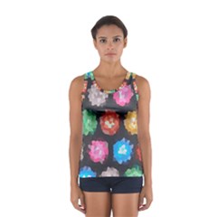 Background Colorful Abstract Sport Tank Top 