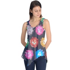 Background Colorful Abstract Sleeveless Tunic