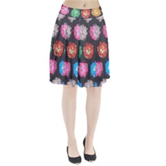 Background Colorful Abstract Pleated Skirt