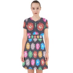 Background Colorful Abstract Adorable in Chiffon Dress
