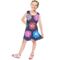 Background Colorful Abstract Kids  Tunic Dress