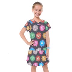Background Colorful Abstract Kids  Drop Waist Dress