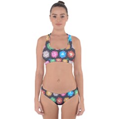 Background Colorful Abstract Cross Back Hipster Bikini Set