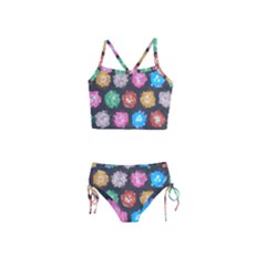 Background Colorful Abstract Girls  Tankini Swimsuit