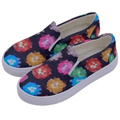Background Colorful Abstract Kids  Canvas Slip Ons