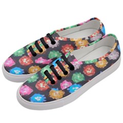 Background Colorful Abstract Women s Classic Low Top Sneakers