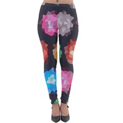 Background Colorful Abstract Lightweight Velour Leggings