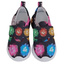 Background Colorful Abstract Velcro Strap Shoes