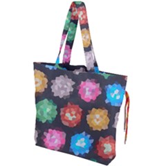 Background Colorful Abstract Drawstring Tote Bag