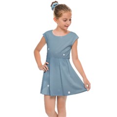 Background Abstract Line Kids Cap Sleeve Dress