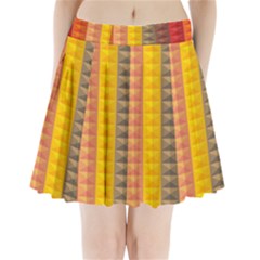 Abstract Pattern Background Pleated Mini Skirt