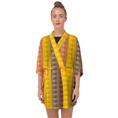 Abstract Pattern Background Half Sleeve Chiffon Kimono by Nexatart