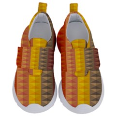 Abstract Pattern Background Velcro Strap Shoes