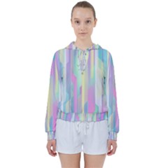 Background Abstract Pastels Women s Tie Up Sweat by Nexatart