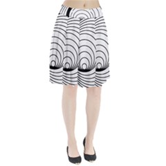 Spiral Eddy Route Symbol Bent Pleated Skirt by Nexatart