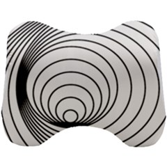 Spiral Eddy Route Symbol Bent Head Support Cushion