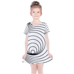 Spiral Eddy Route Symbol Bent Kids  Simple Cotton Dress