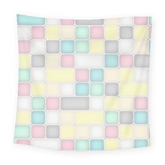 Background Abstract Pastels Square Square Tapestry (large) by Nexatart