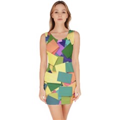 List Post It Note Memory Bodycon Dress