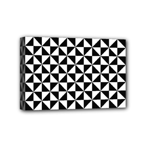 Triangle Pattern Simple Triangular Mini Canvas 6  X 4  by Nexatart