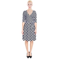 Triangle Pattern Simple Triangular Wrap Up Cocktail Dress