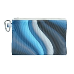 Abstract Pattern Lines Wave Canvas Cosmetic Bag (large)