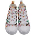 Background Colorful Abstract Kid s Mid-Top Canvas Sneakers View1