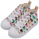 Background Colorful Abstract Kid s Mid-Top Canvas Sneakers View2