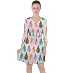 Background Colorful Abstract Ruffle Dress