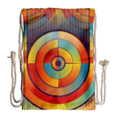 Background Colorful Abstract Drawstring Bag (large)