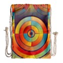 Background Colorful Abstract Drawstring Bag (Large) View2