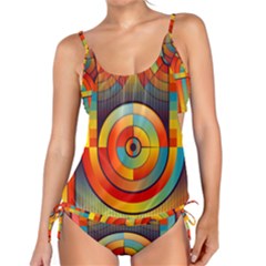 Background Colorful Abstract Tankini Set by Nexatart