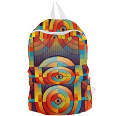 Background Colorful Abstract Foldable Lightweight Backpack