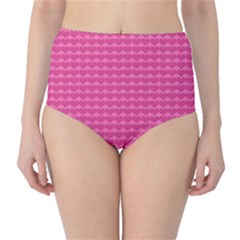 Abstract Background Card Decoration Classic High-Waist Bikini Bottoms