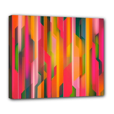 Background Abstract Colorful Deluxe Canvas 24  x 20  